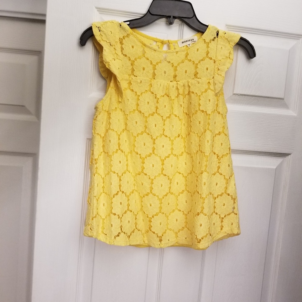 💜3 for $18 NWOT Monteau Sunshine Yellow Top in XS